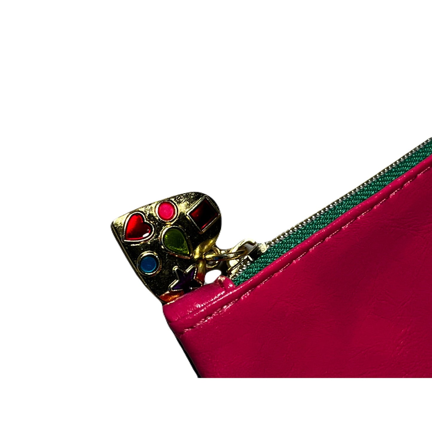 Ipsy burgundy and blue make-up Bag
