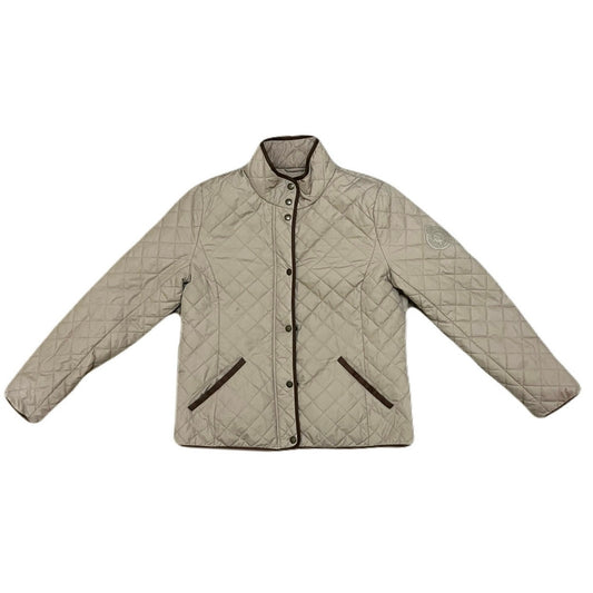 Ralph Lauren Diamond Quilted Jacket Faux Leather  Size M Women's
