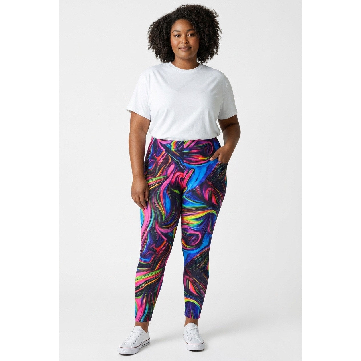 SHEIN Curve Colorful Women’s Leggings Size 4XL