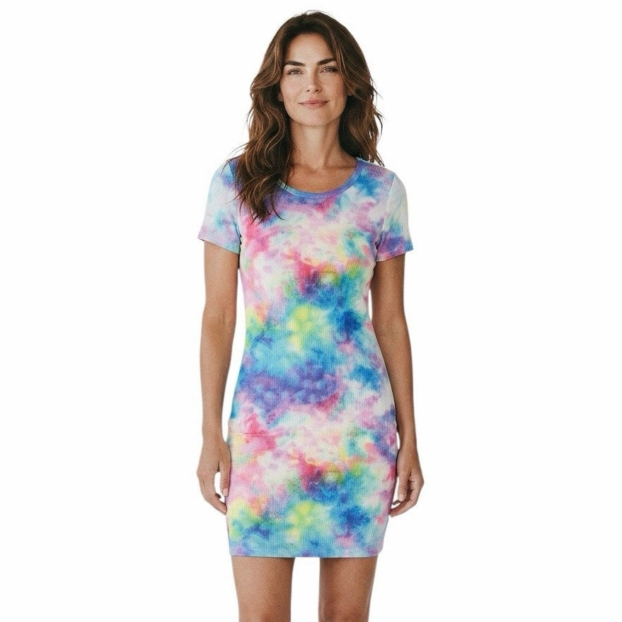 SHEIN multi-color tie-dye dress Size Medium