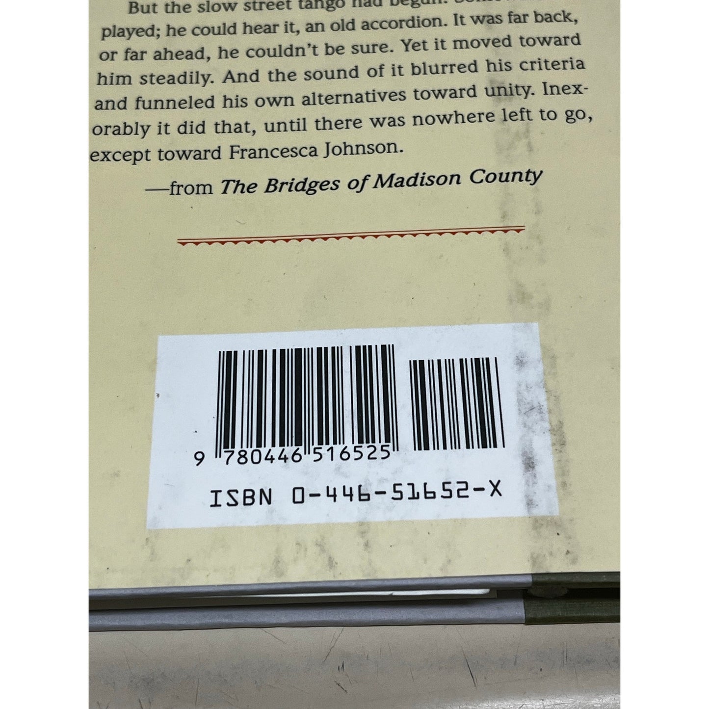 THE BRIDGES OF MADISON COUNTY HardCover Book