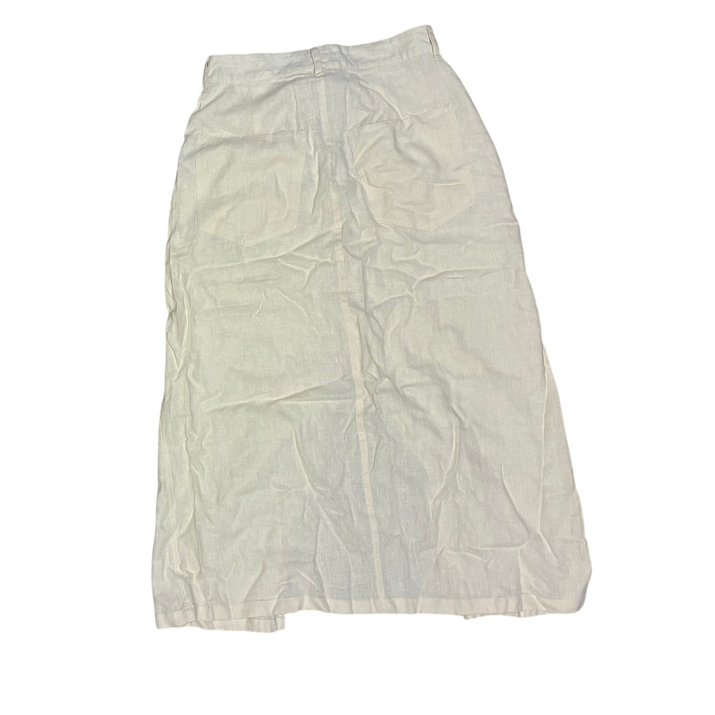Weworewhat Women’s Front Slit Skirt Size Small Cream