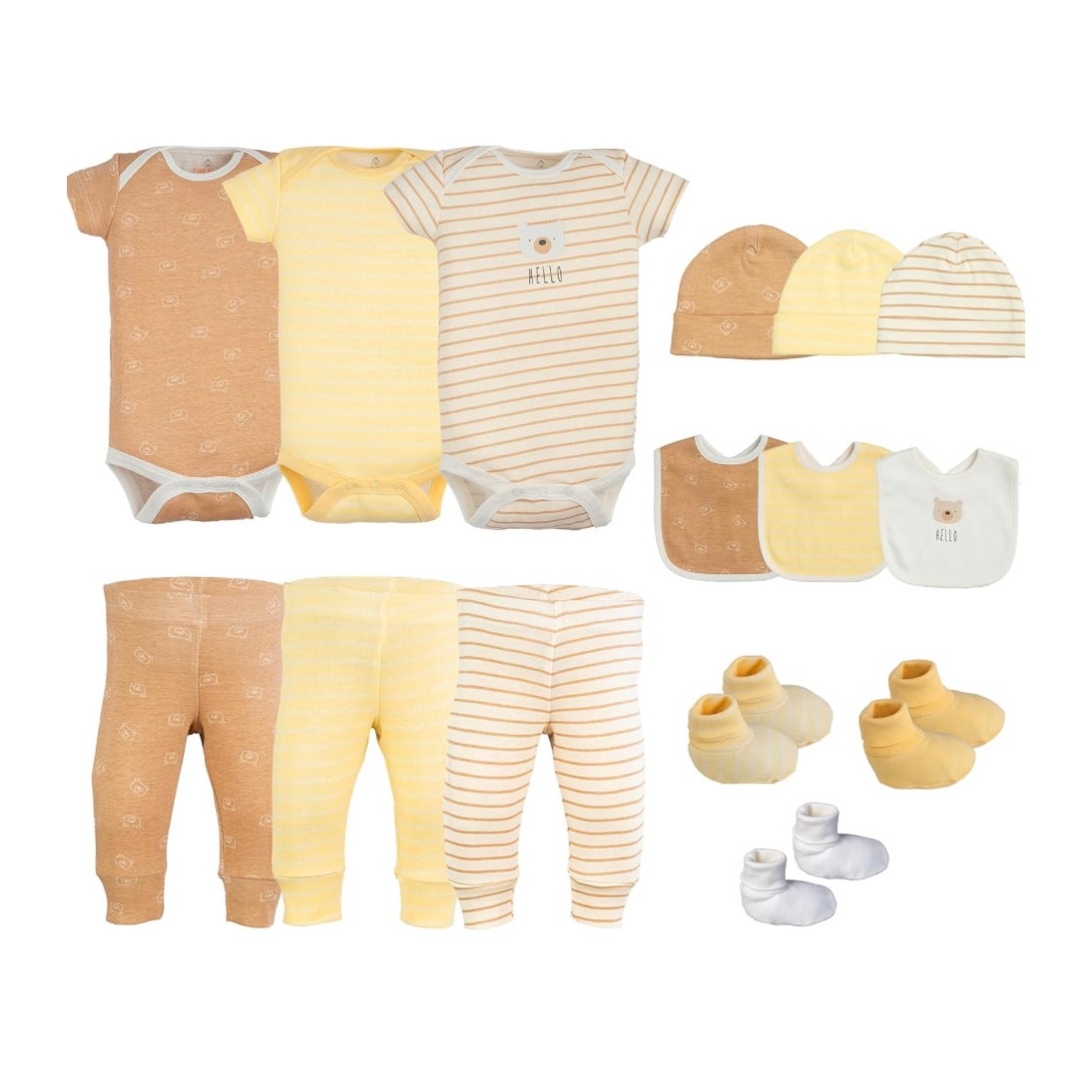 Baby Girl Clothes – 100% Cotton Newborn Essentials and Gifts, Fits 0-3 Months