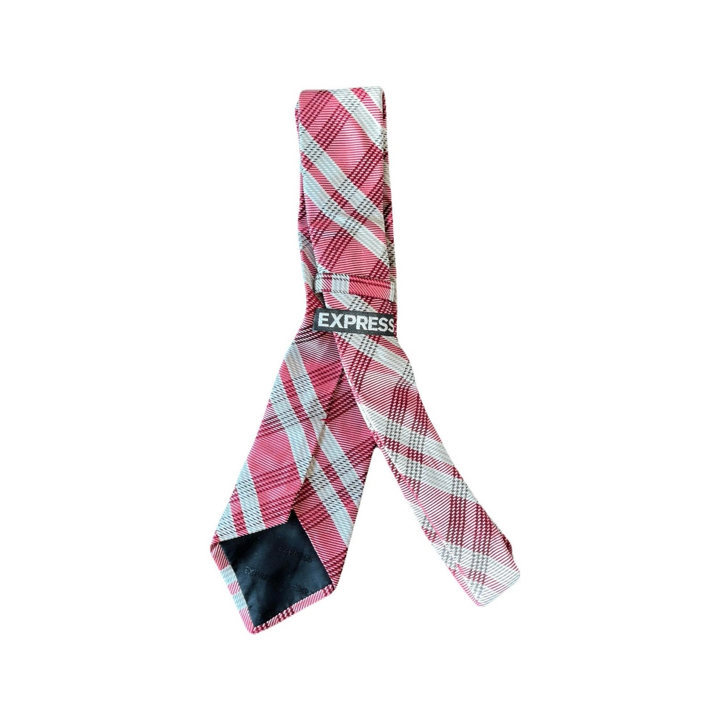 Express Men’s Tie Burgundy & Sliver