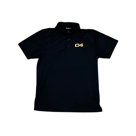 Sport-Tek C4 Men’s Coller Black Shirt Size Large In Great Condition