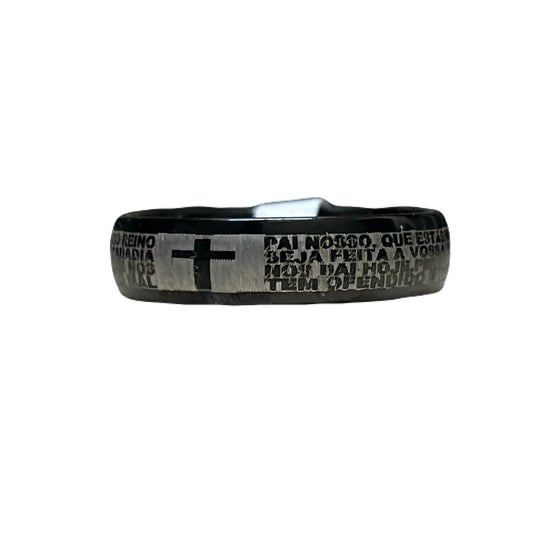 Holy Black Stainless Steel Ring Ring Size 21 With Tag