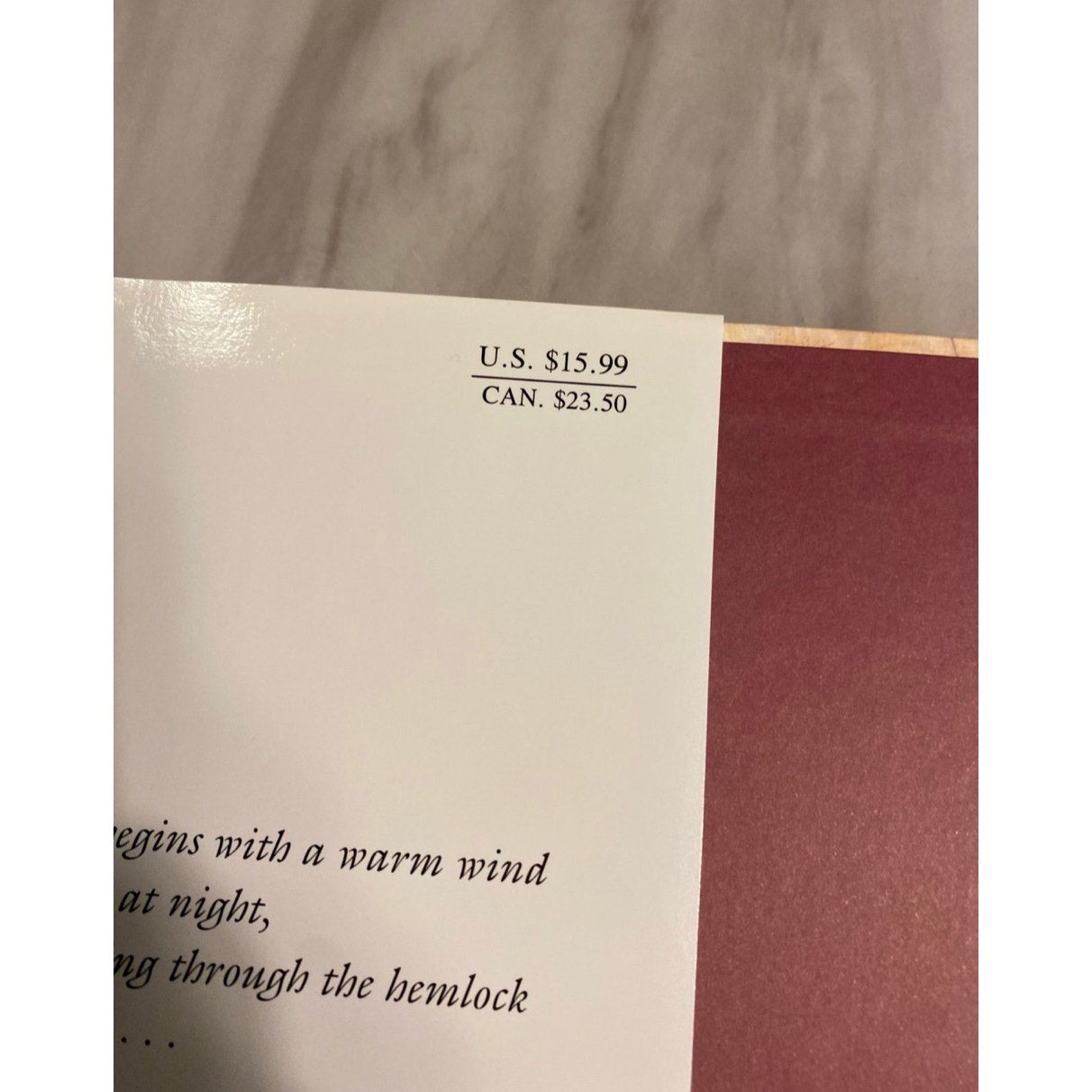 Spring thaw hardcover book