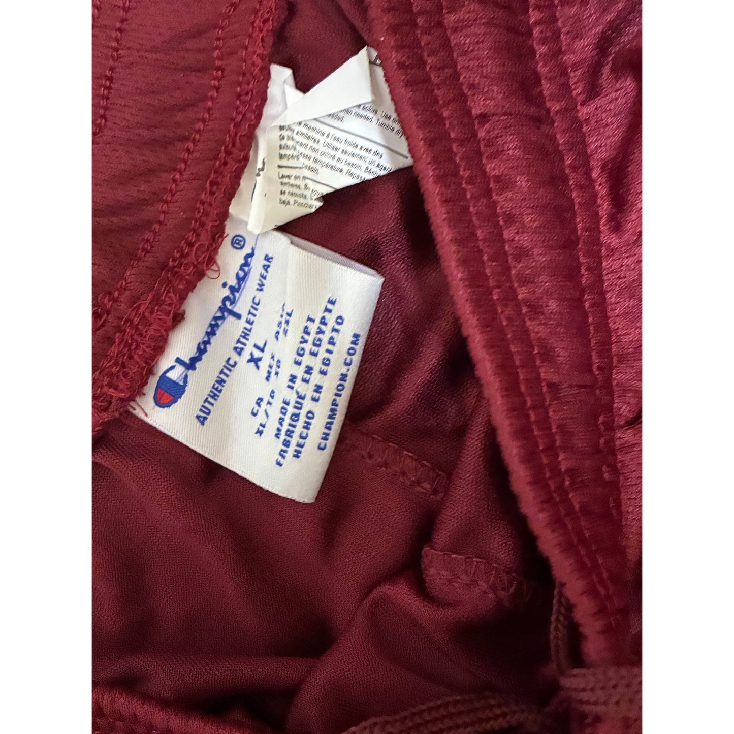 Champion Men’s Basketball Shorts Size X-Large Burgundy
