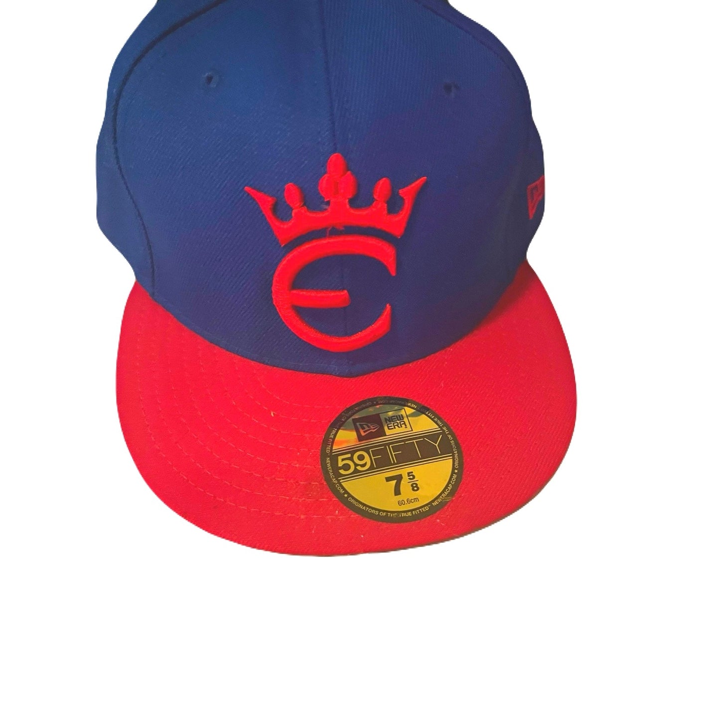 New Era Empire Entertainment Royal & Red Hat Size 7 5/8