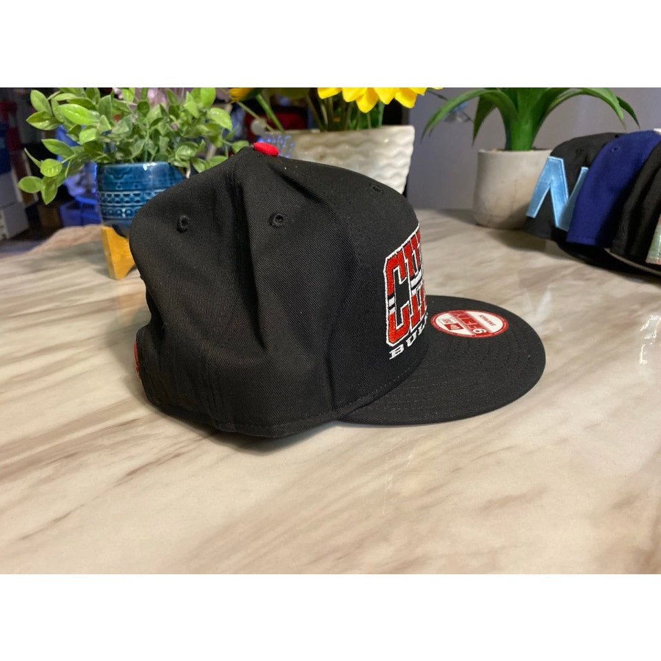 Chicago New Era Hat SnapBack Black & Red