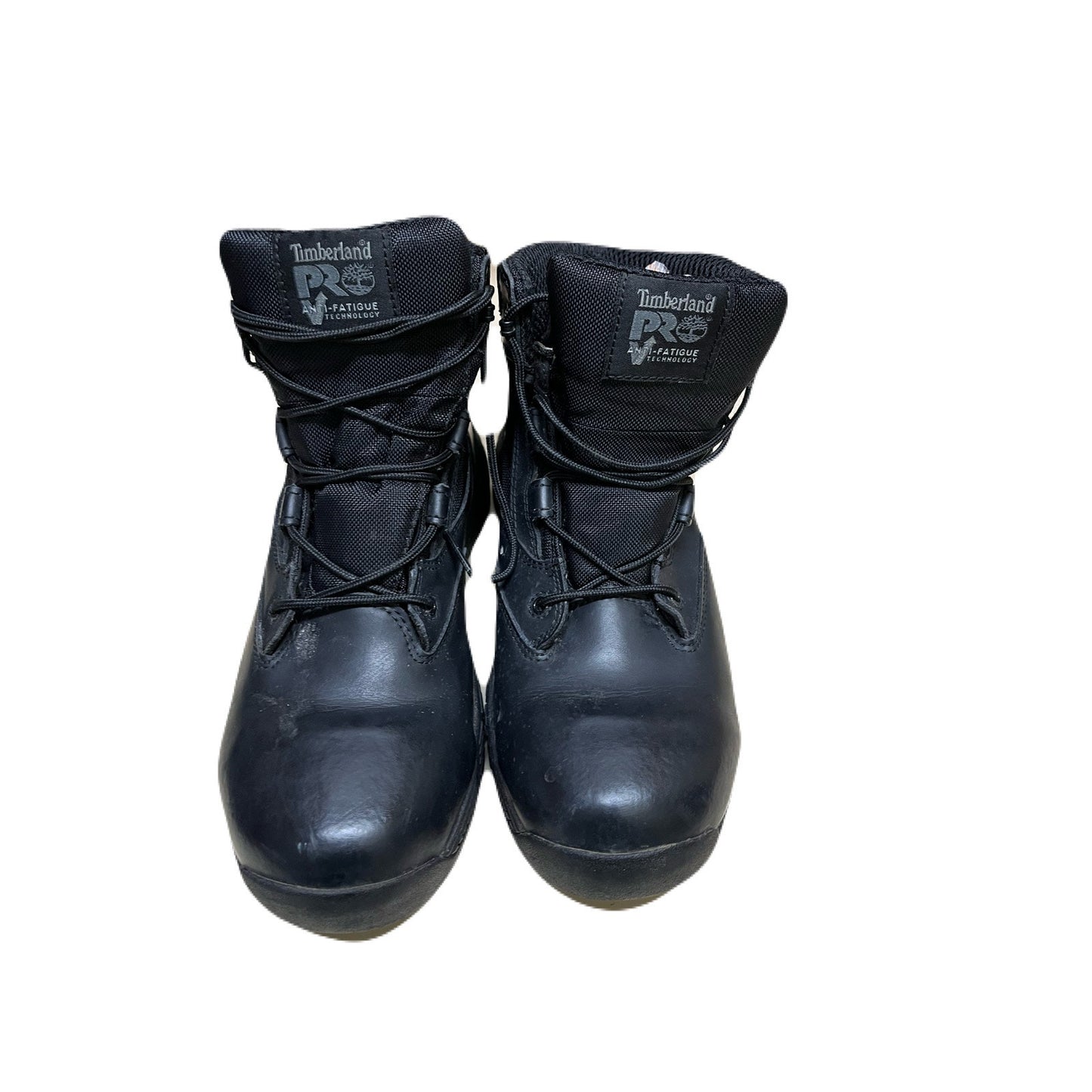 Timberland PRO Valor Duty 6" Boot Side Zip Comp Toe Waterproof Leather Nylon Size 7