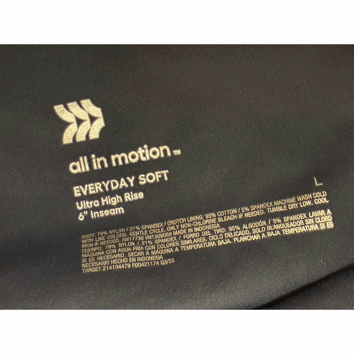 Everyday Soft Ultra High-Rise Bike Shorts 6” Inseam - All In Motion Navy Blue L