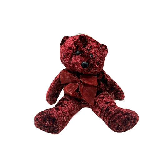 Burgundy 7 inch teddy bear