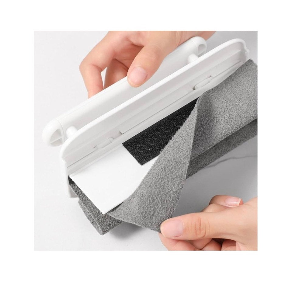 Window Rail Cleaning Tools - Folding Window Groove Cleaning Brush 7” X 4.5”