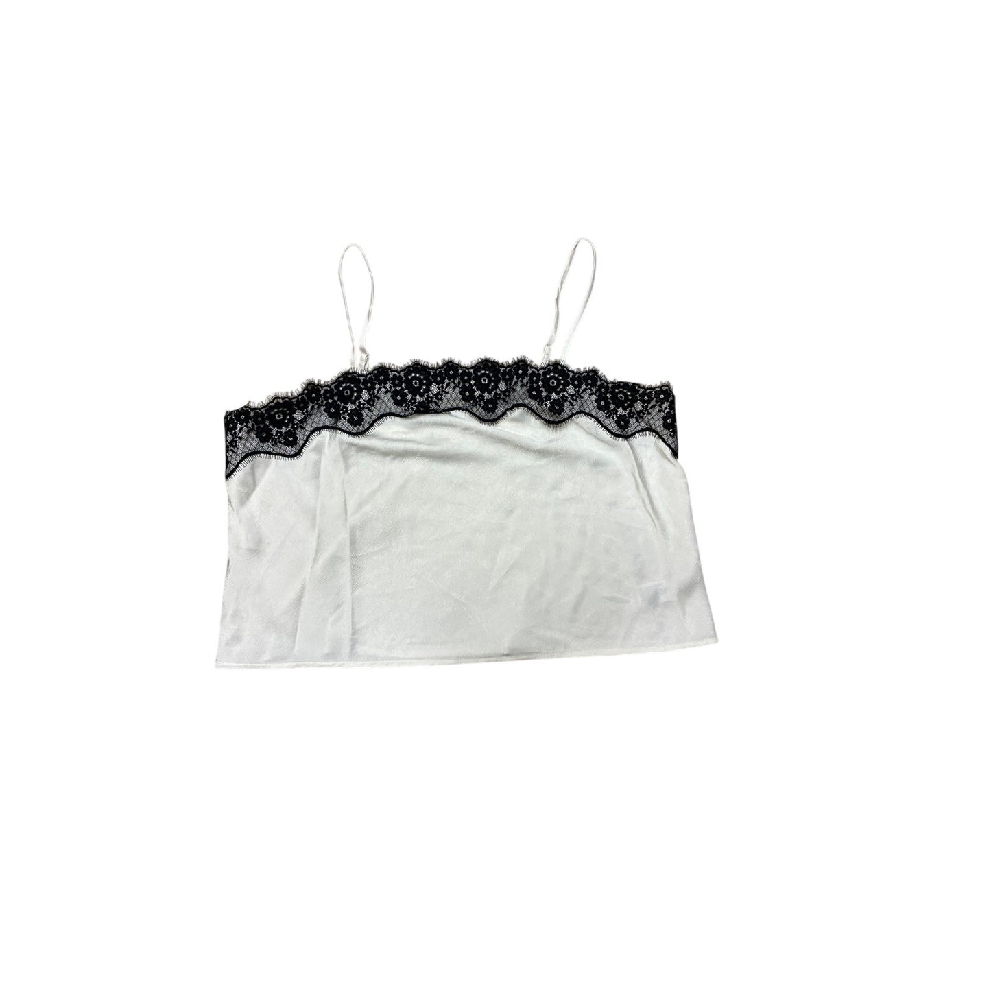 A New Day Women's Lace Trim Cami Top Size XL White
