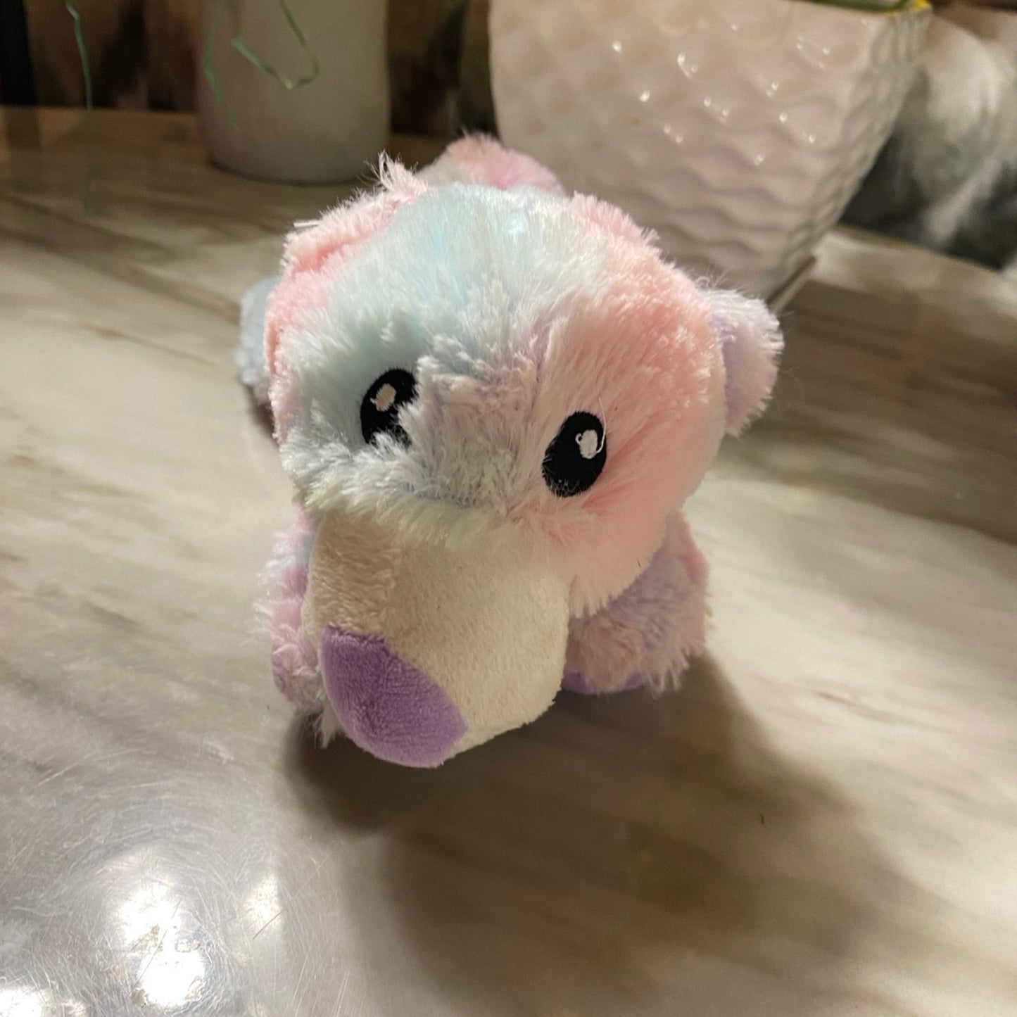 Colorful stuffed animal 11”