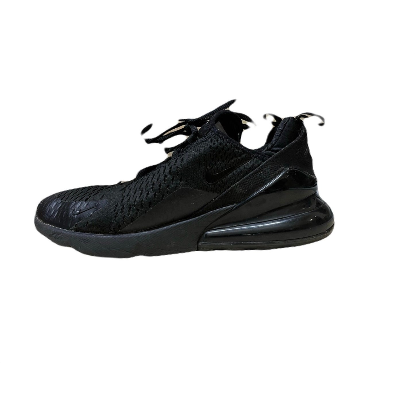 Nike Air Max 270 (GS)  Men’s Triple Black Running Shoes , Sneakers Size 8