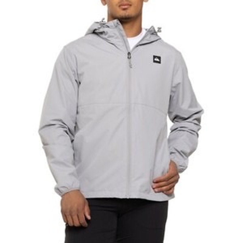 Quiksliver Gray Windbreaker Jacket Size Medium