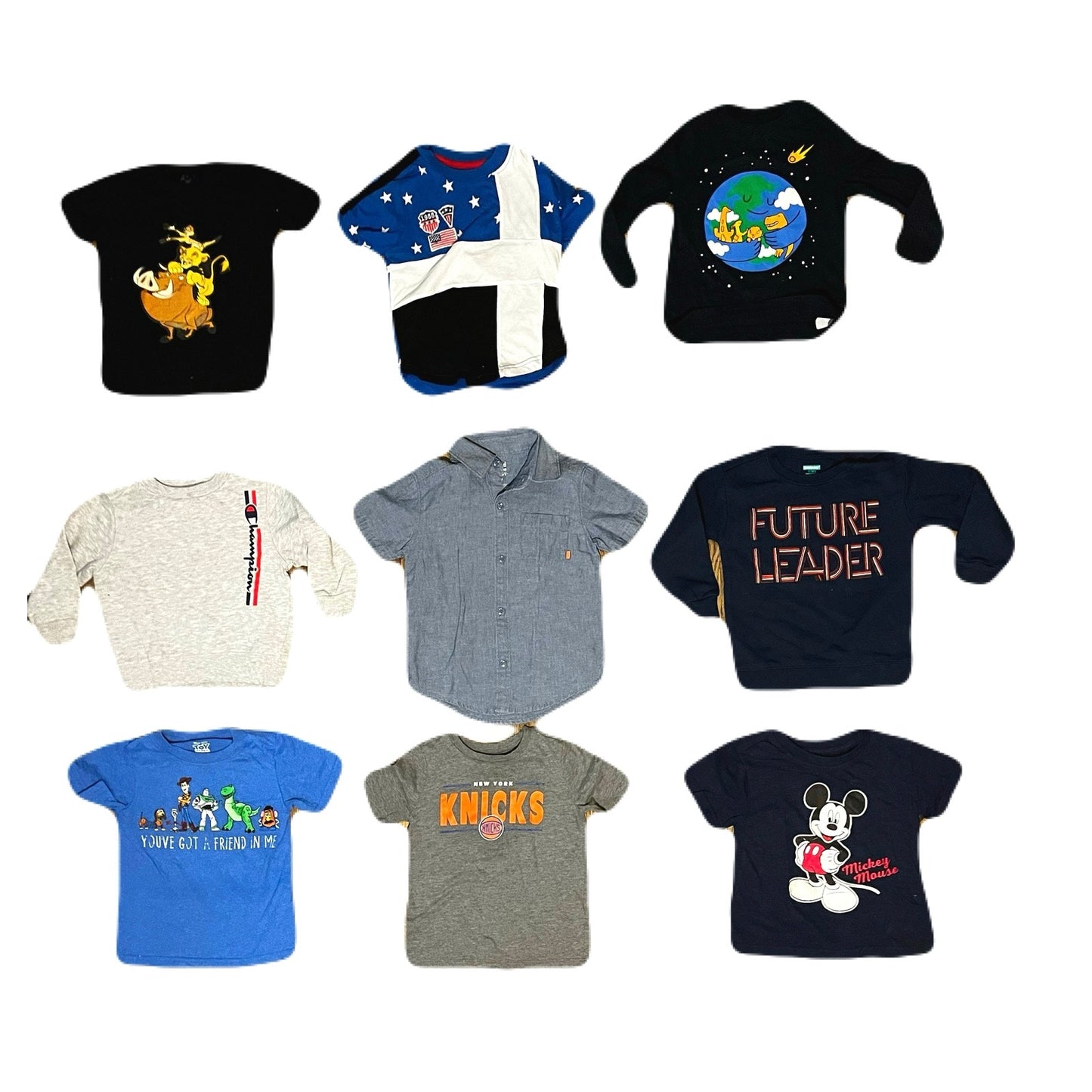 A Bundle Of 9 Name Brand Kids Tops Size 3T