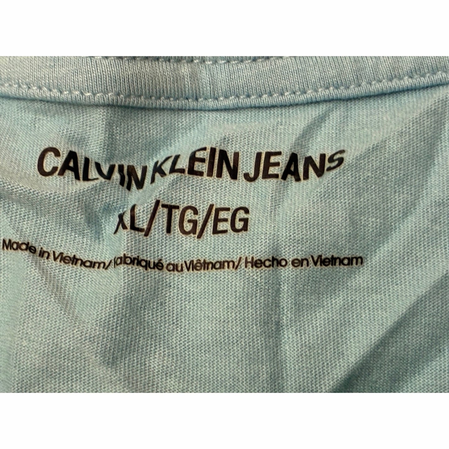 Calvin Klein Jeans Women’s T-Shirt Size Xl Light Blue