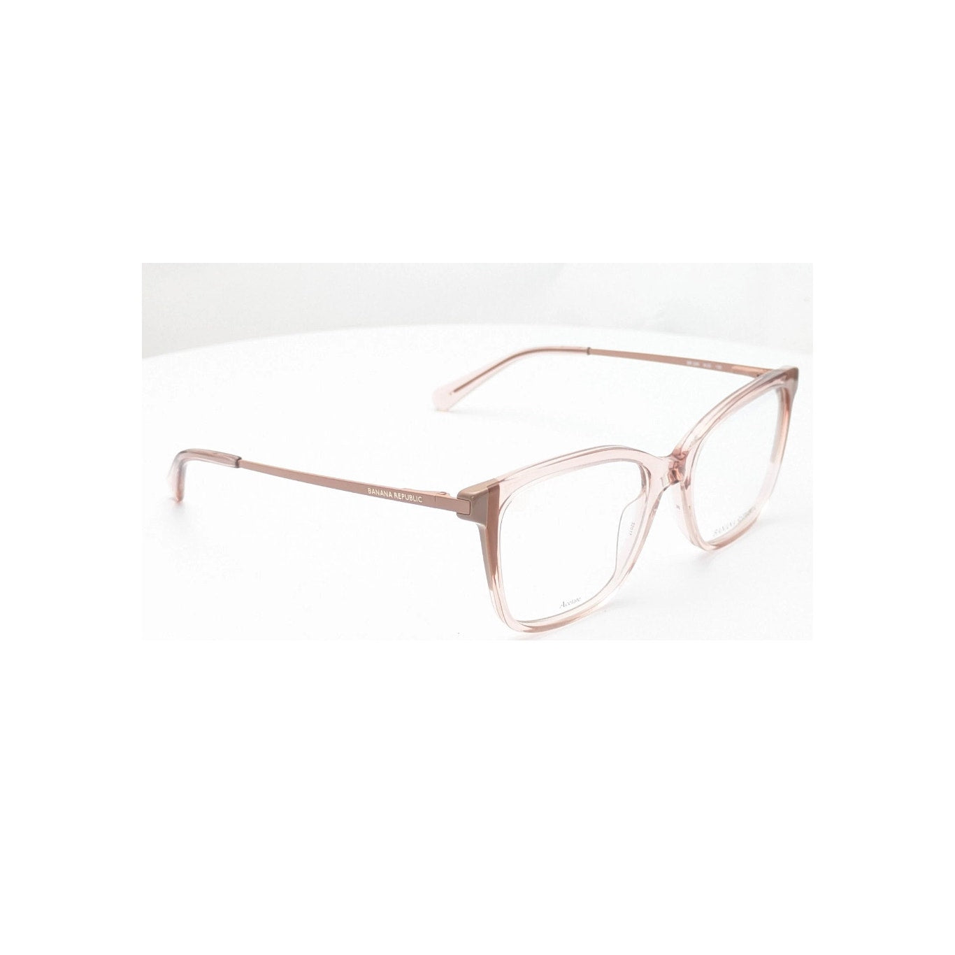Banana Republic BR209 WJG Salmon Brown Rectangle Womens Eyeglasses 52mm