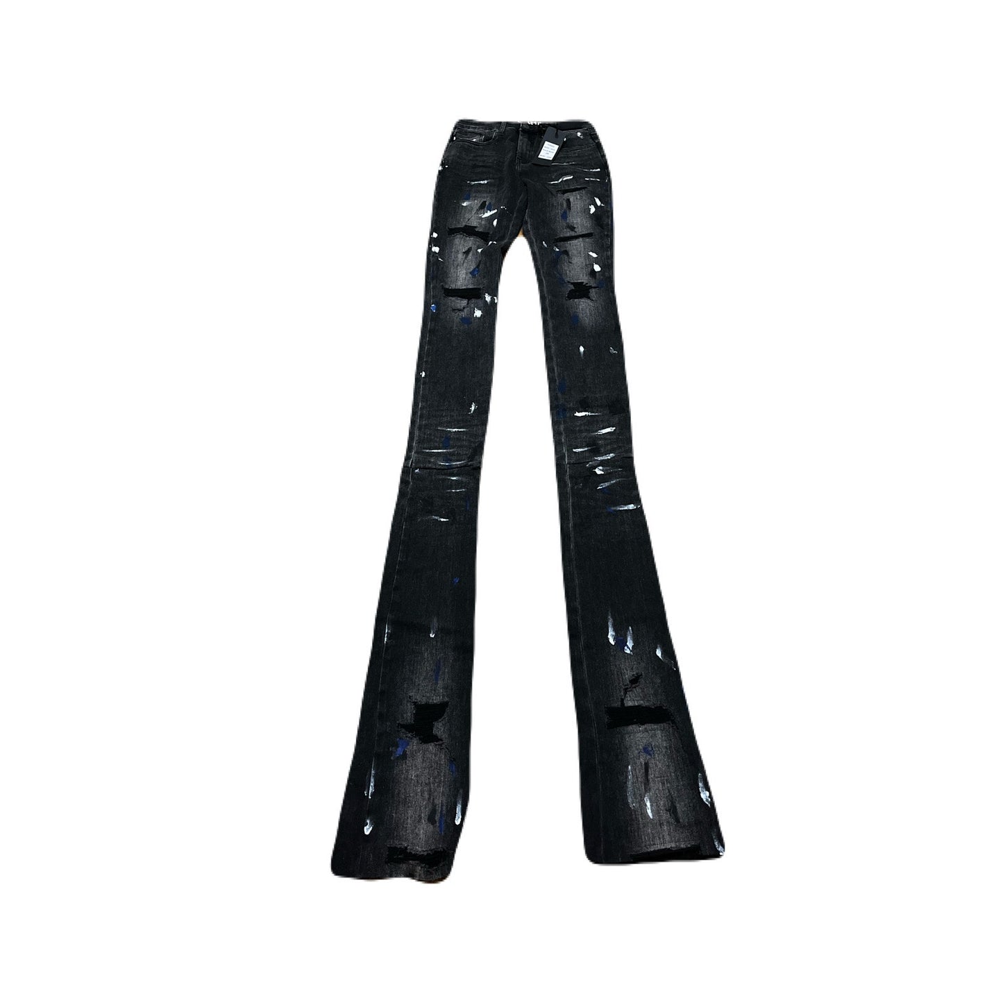 Si Tu Veux Marc Jeans Black Wash Superstack Mens Size 36