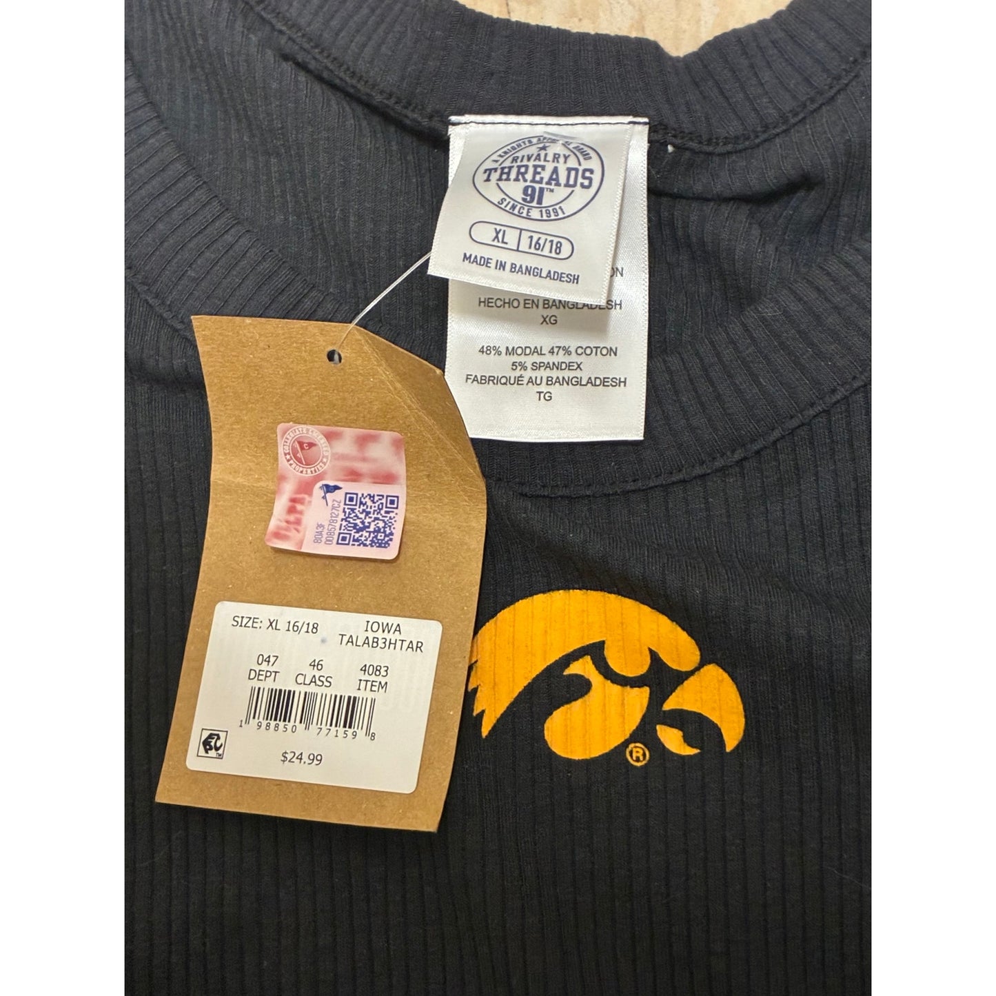 Rivalry Threads Boys Black Tank Top Size XL 16/18
