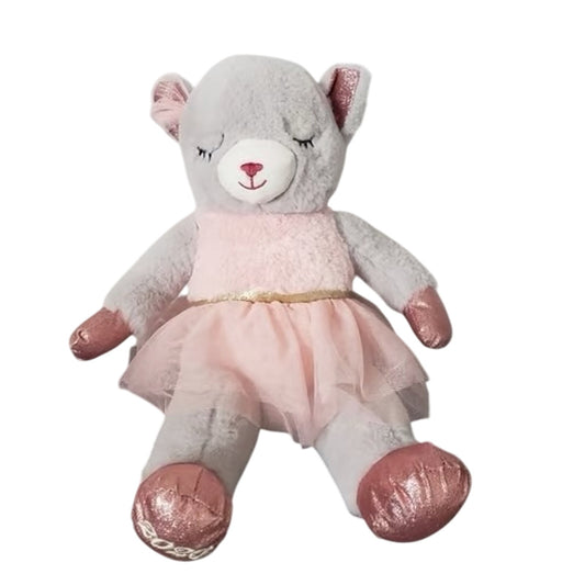 Dandee Ballerina Mouse Stuffed Animal Plush 2020 Grey Pink Dress Tulle Sparkly