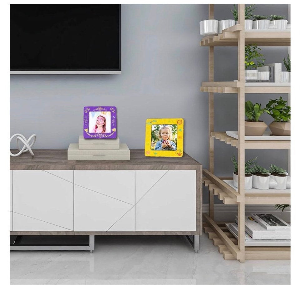 Picture Frame Painting Craft Kit, Paint 6 Custom Wood Picture Frames