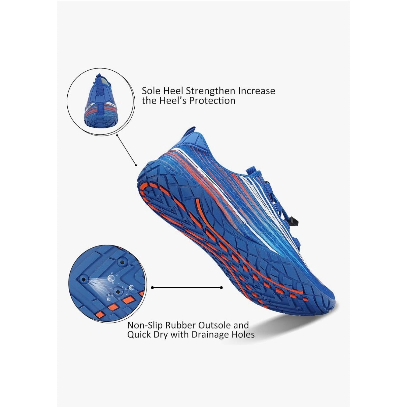 TIAMOU Water Shoes for Womens and Mens Aqua Sock Beach Swim Size XXXL /45