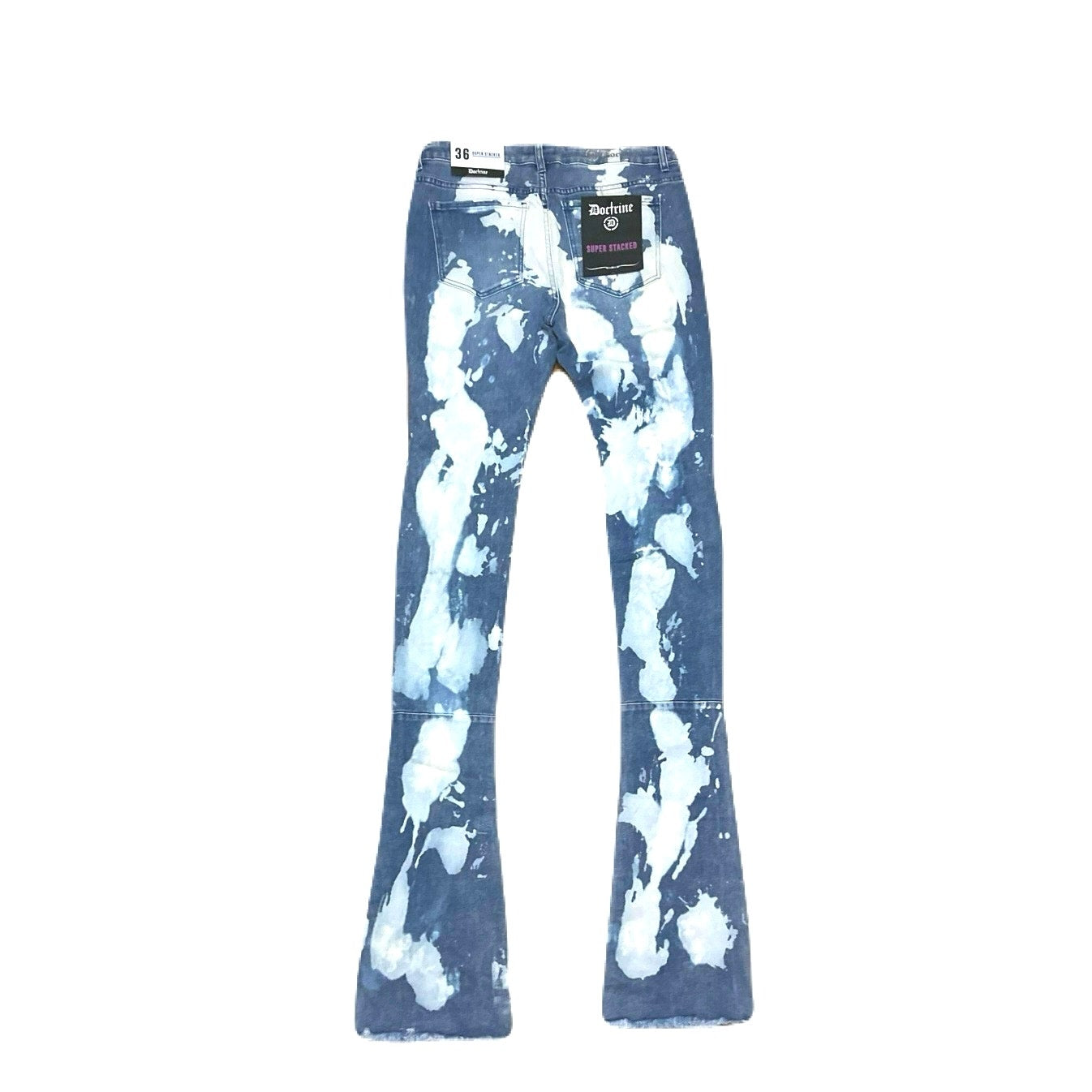 Doctrine Hendrix Stacked Indigo Wash Size 40 New