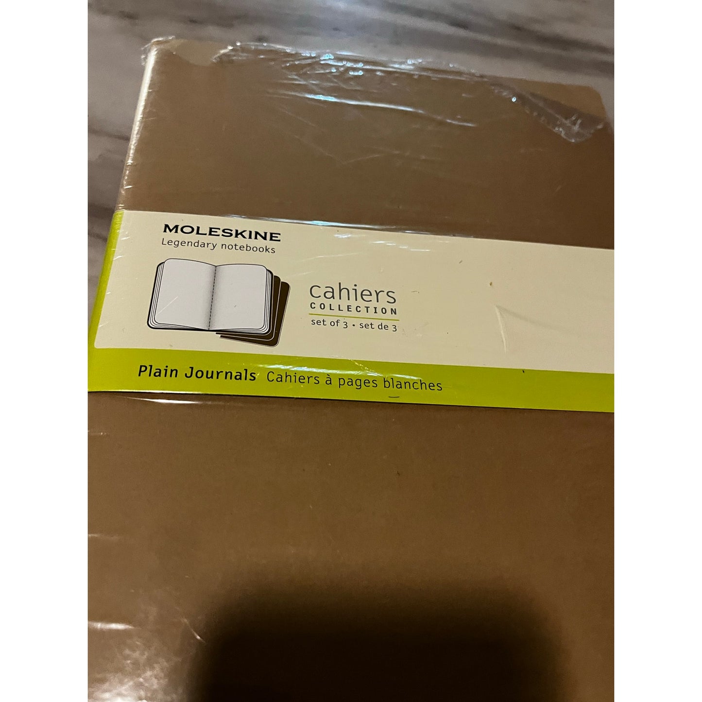 Cahier Journals Set of 3, Kraft Brown