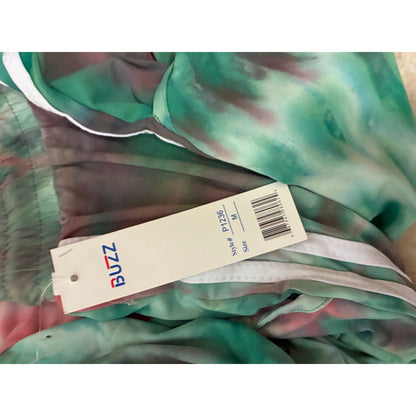 Buzz Women’s Green Tie Track Sweatpants Size Medium
