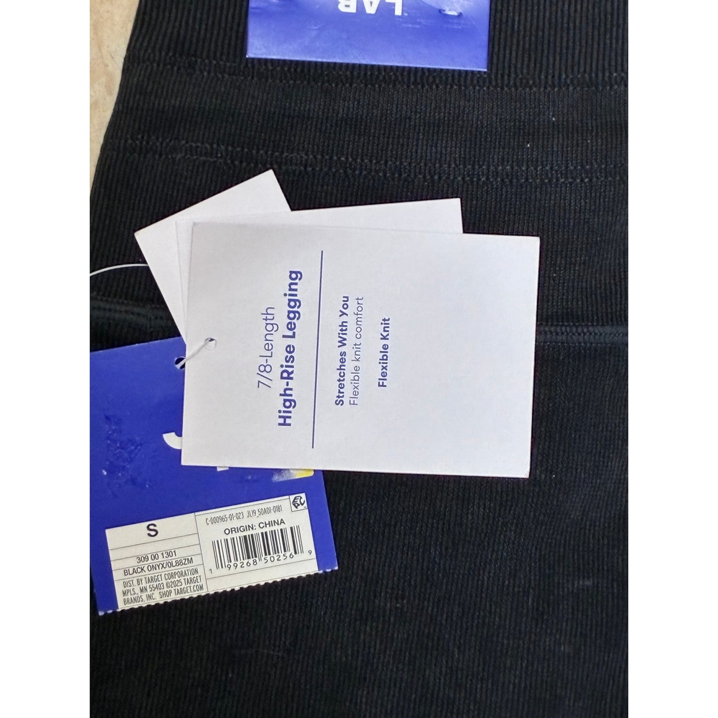 Lab Joy Women’s 7/8 Length High Rise Leggings Size Small Black