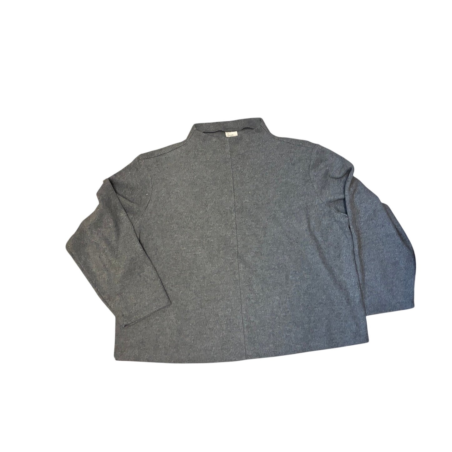 Women's Long Sleeve Brushed Mockneck Top - A New Day Gray XXL