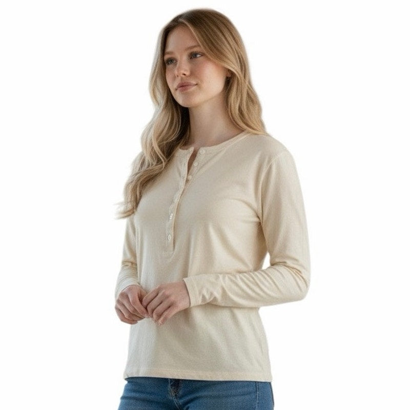 Universal thread Women’s Long Sleeve Top With 6 Buttons On it Size Large