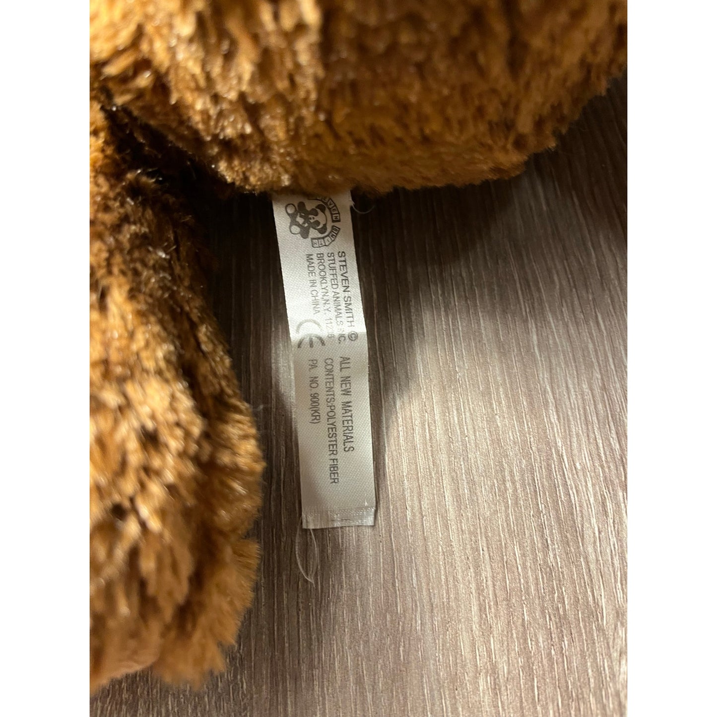 16” Brown Bear With Black Eyes