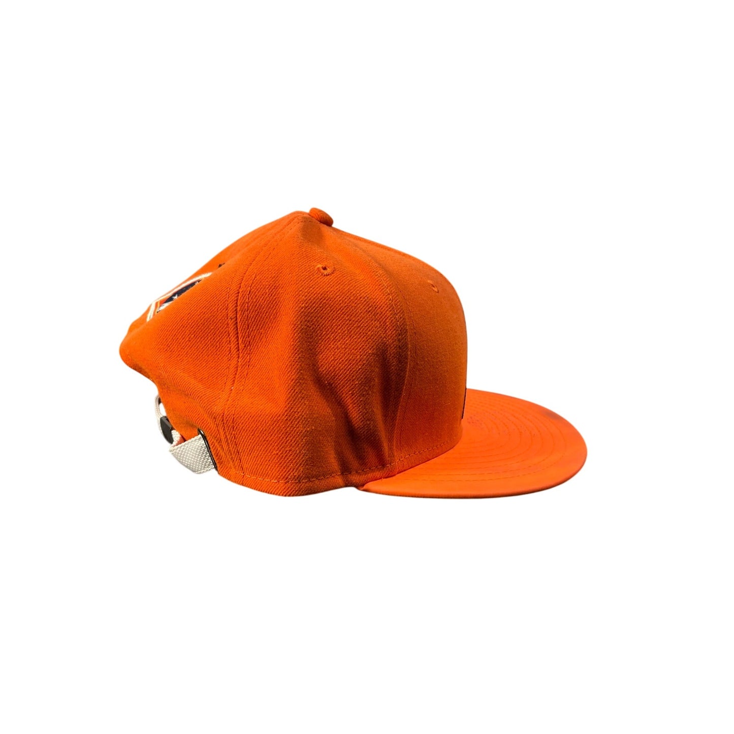 New Era Hat SnapBack Orange & White Houston Nec-Mcmxx