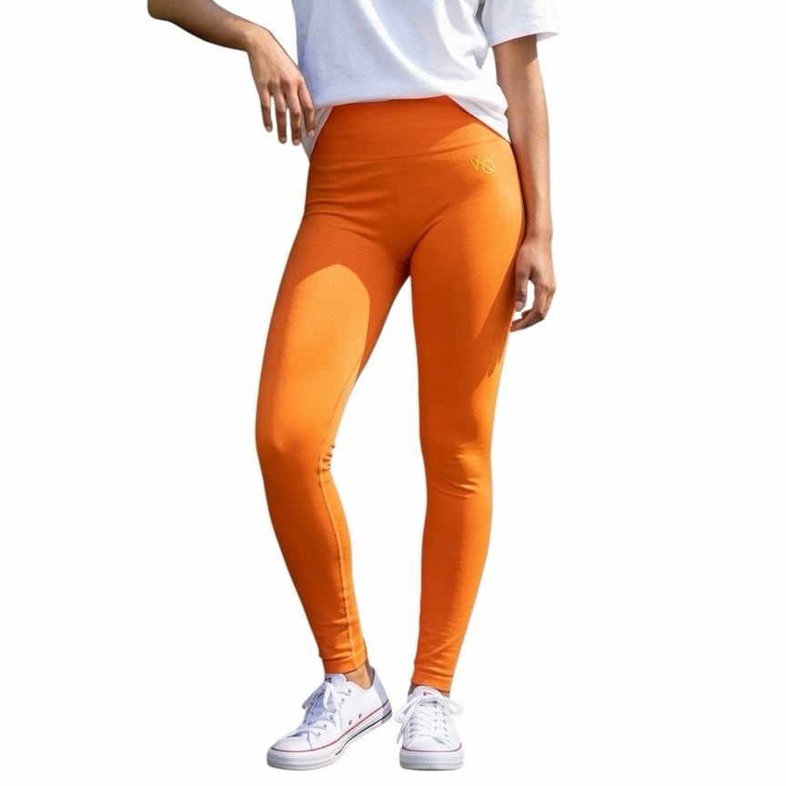 Vanquish Elevate Seamless Orange Leggings Size Large
