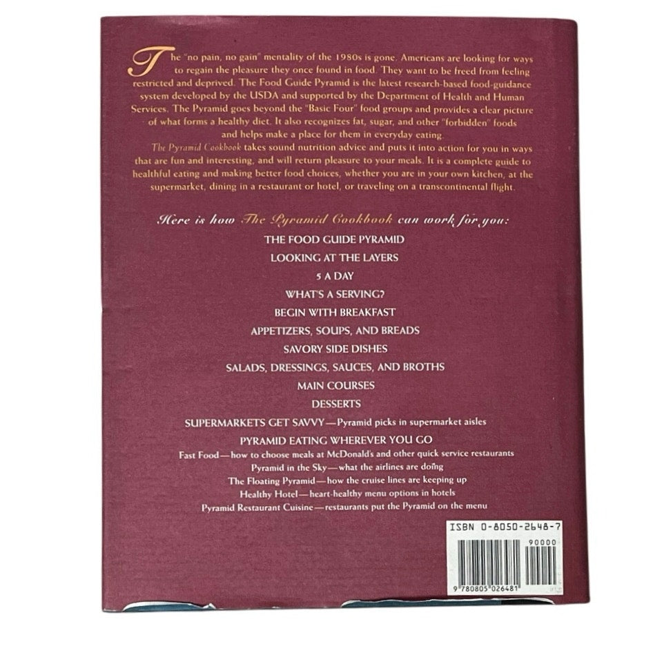 The Pyramid Cookbook: Pleasures of the Food Guide Pyramid Hardcover Book