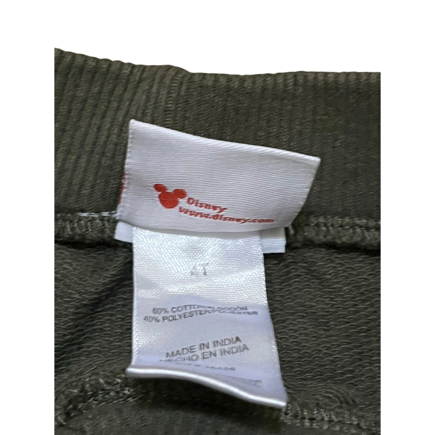 Mickey Mouse Olive Sweat Shorts Size 4T