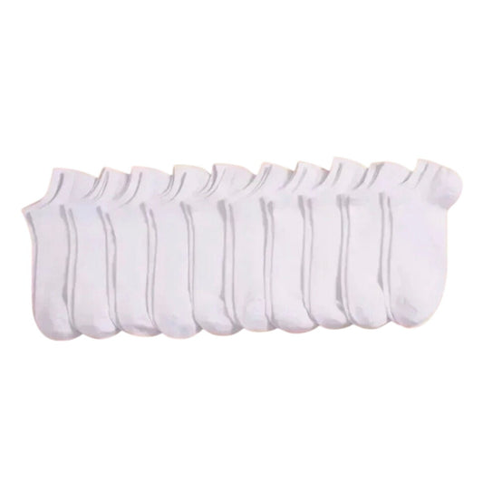 10 Pack Of White Socks