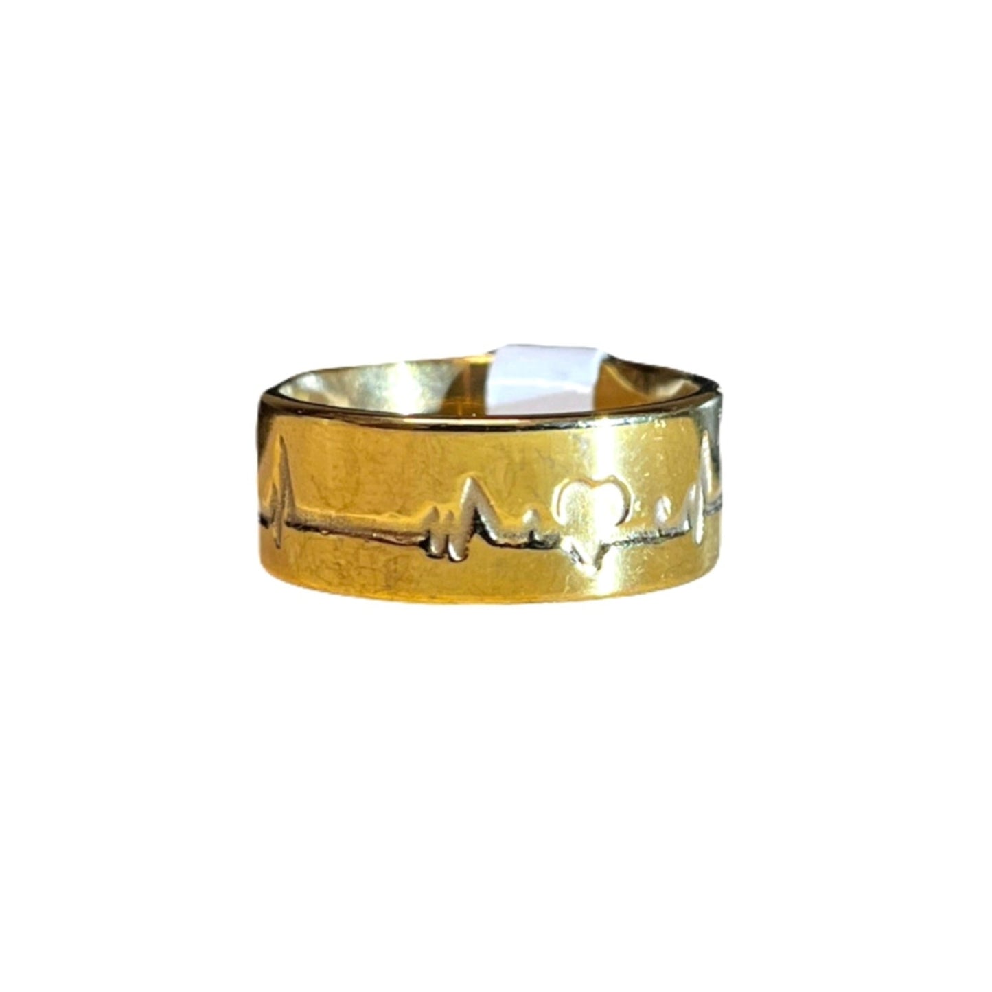 Heartbreak Carved Stainless Gold Ring