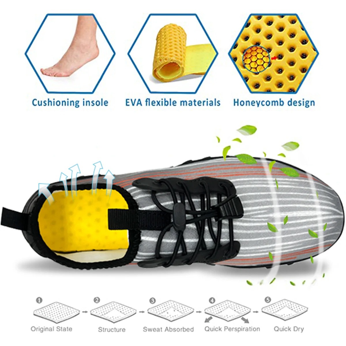 Water Shoes for Men and Women Soft Breathable XL