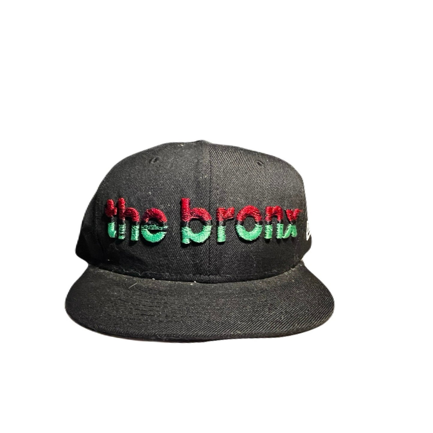 New Era Bronx Black , Green , & Red Hat Size 7 1/2