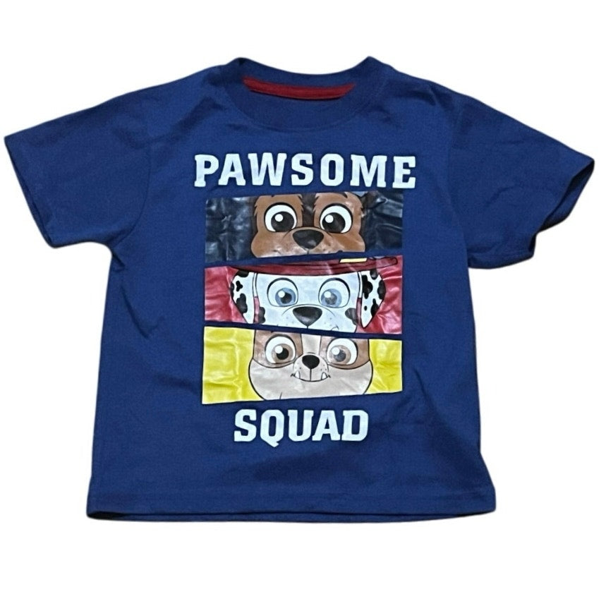 Pawsome Squad Blue Kids T-Shirt Size 4