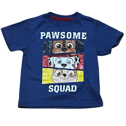 Pawsome Squad Blue Kids T-Shirt Size 4