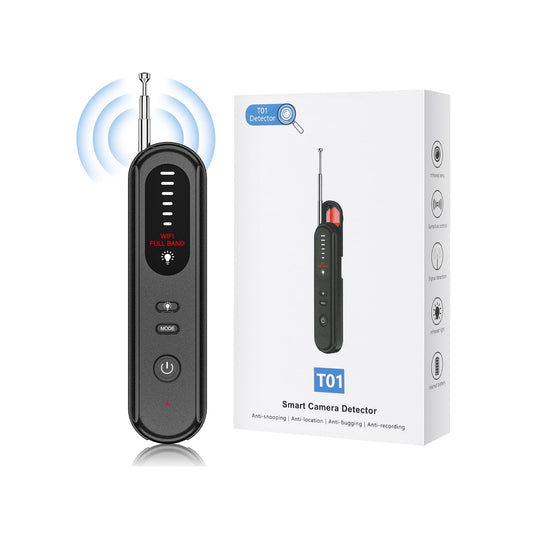Hidden Camera Detector - 2025 Camera Detector, Hidden Device GPS Detector, Bug Detector, Camera Detector for Hotels, Travel, Office, 5 Levels Sensitivity (Black)