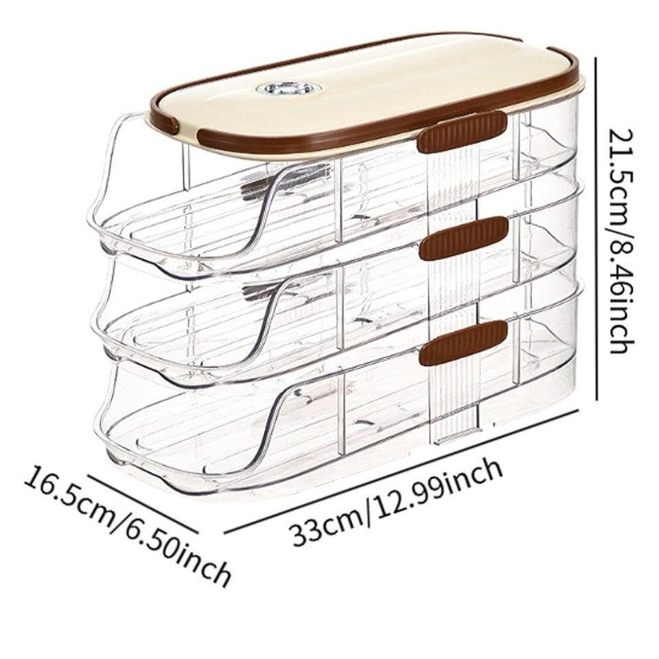 Automatic Egg Roller Organizer Egg Dispenser Auto Rolling Egg Tray Egg Rack