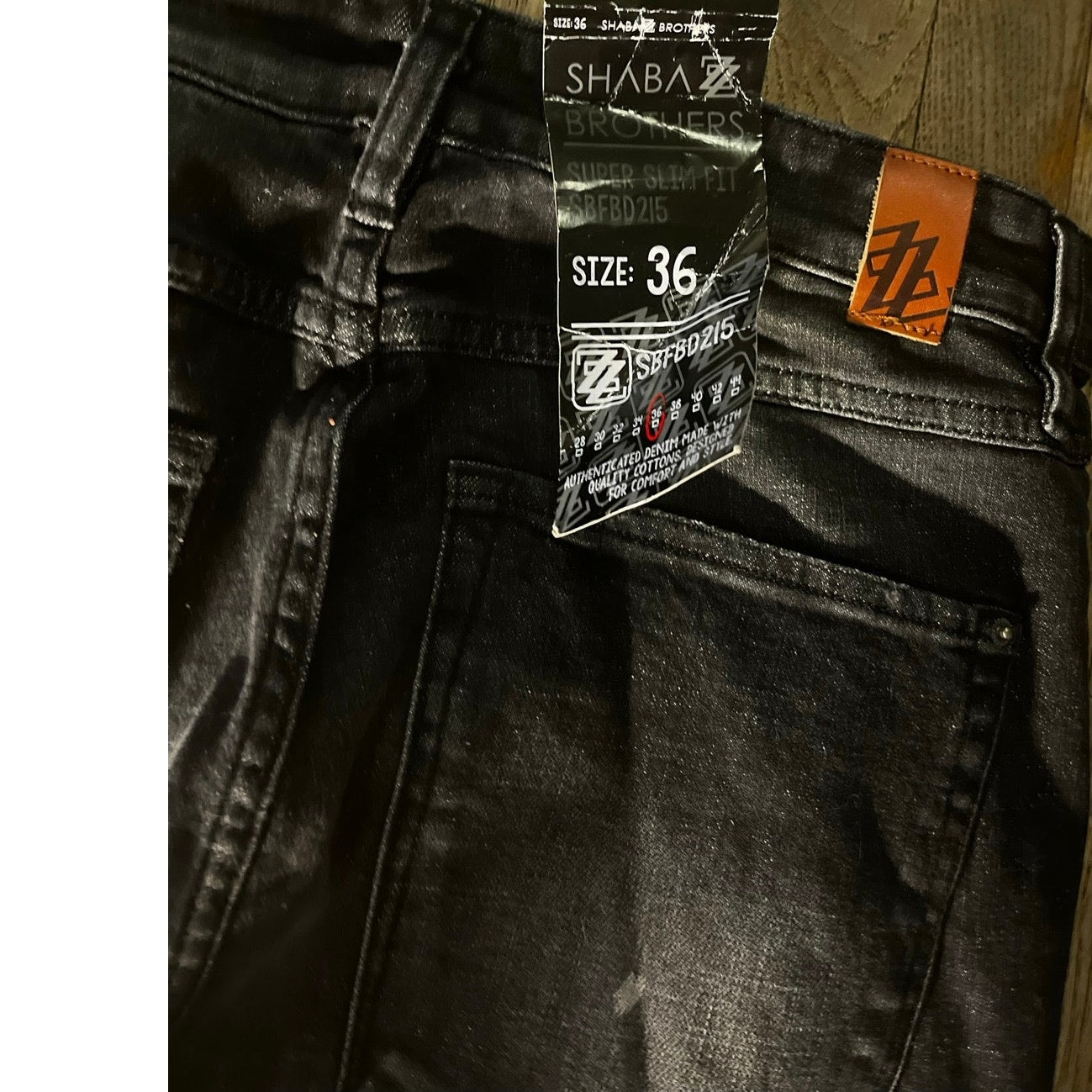 Shabaz Brothers Black Men’s Jeans Size 36